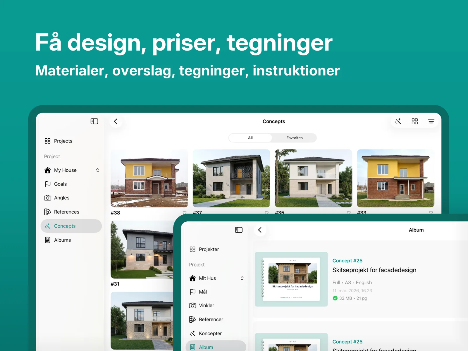 Forhåndsvisning af GetFacade-appen 2