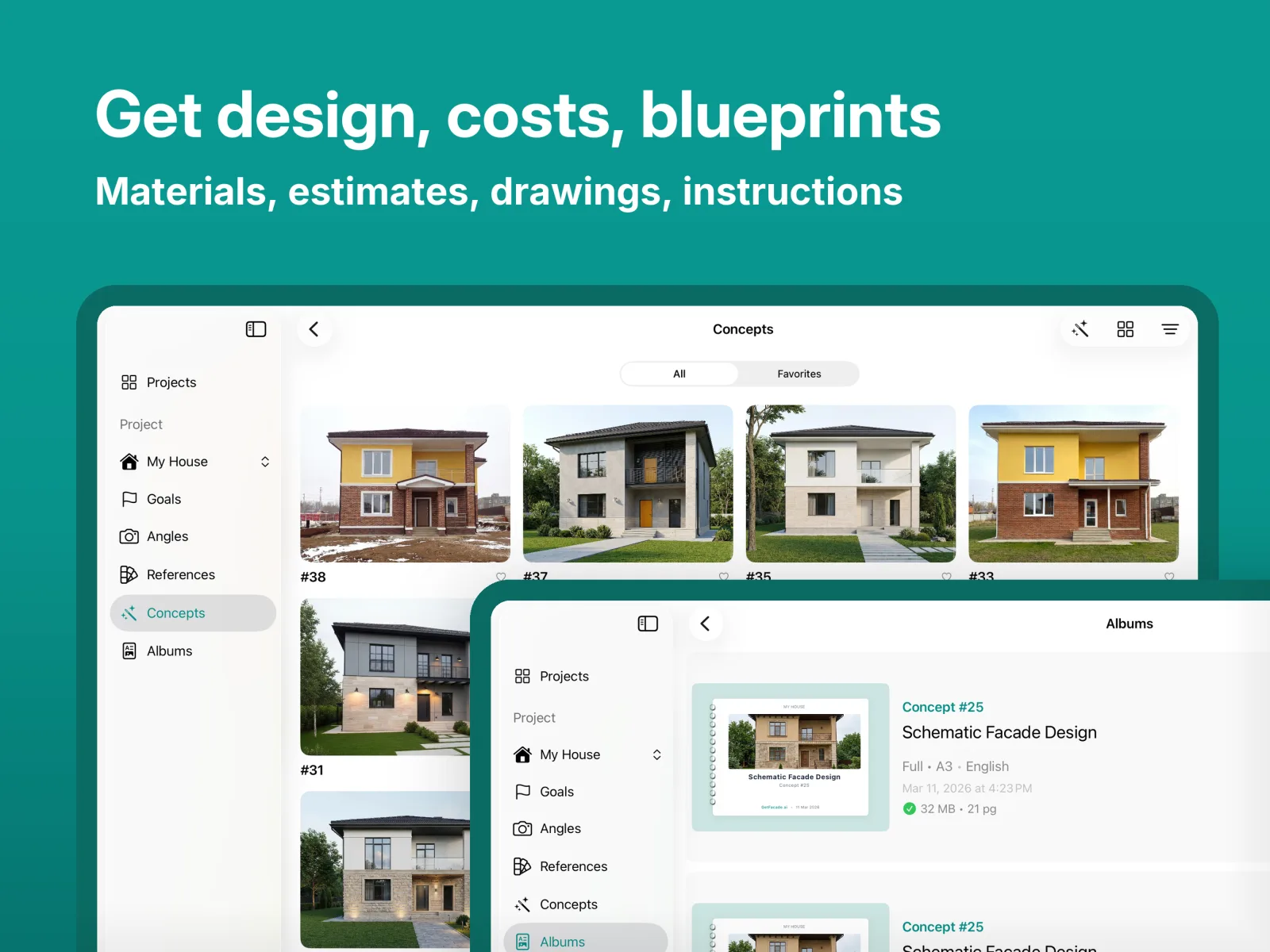 GetFacade app preview 2