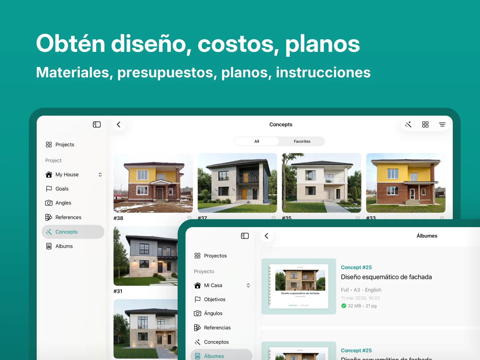 Vista previa de la app GetFacade 2