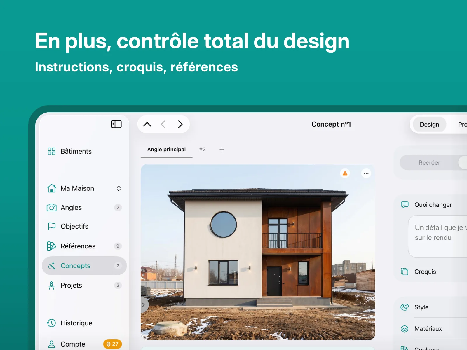 Aperçu de l'application GetFacade 4