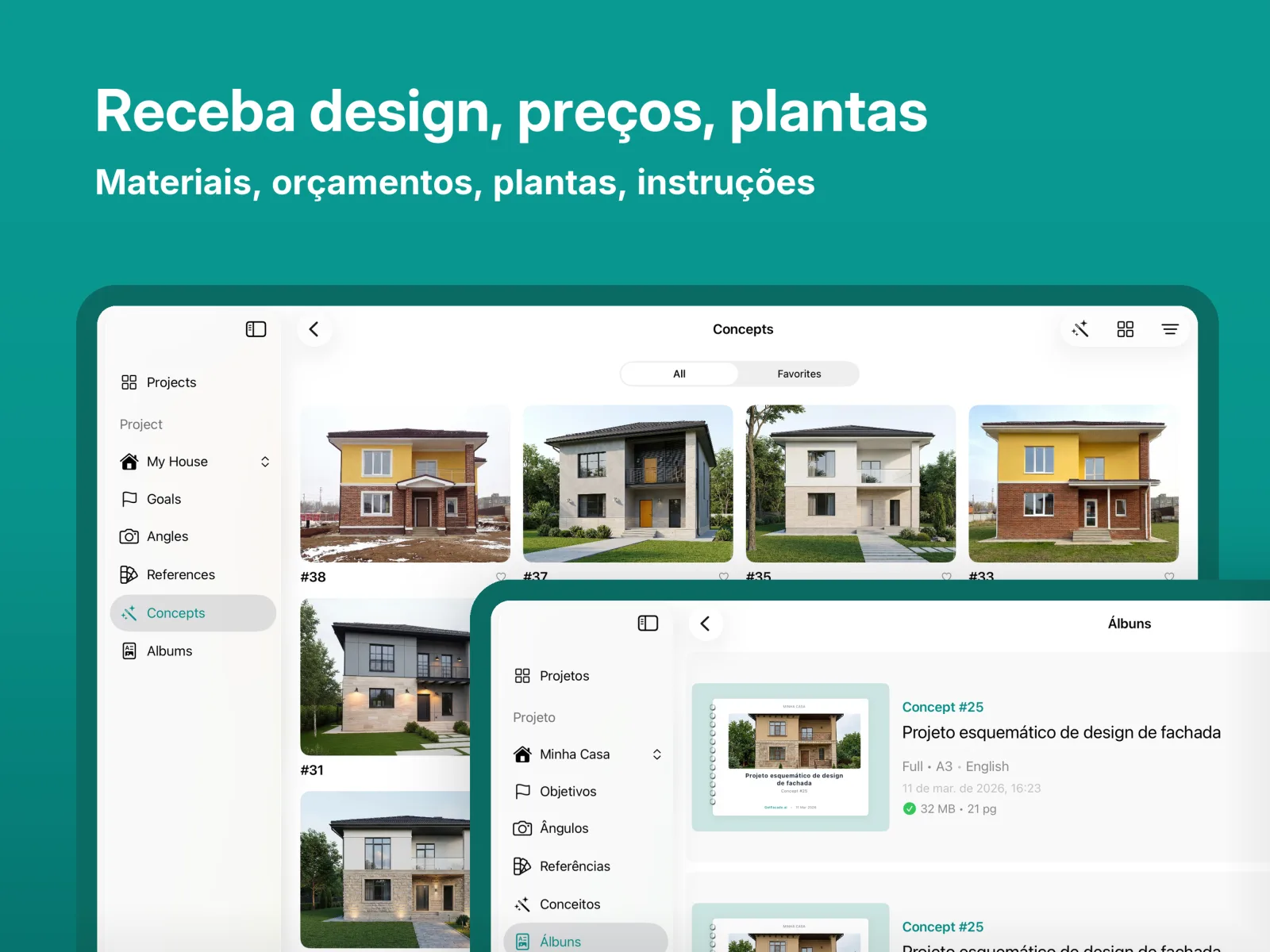 Pré-visualização do app GetFacade 2