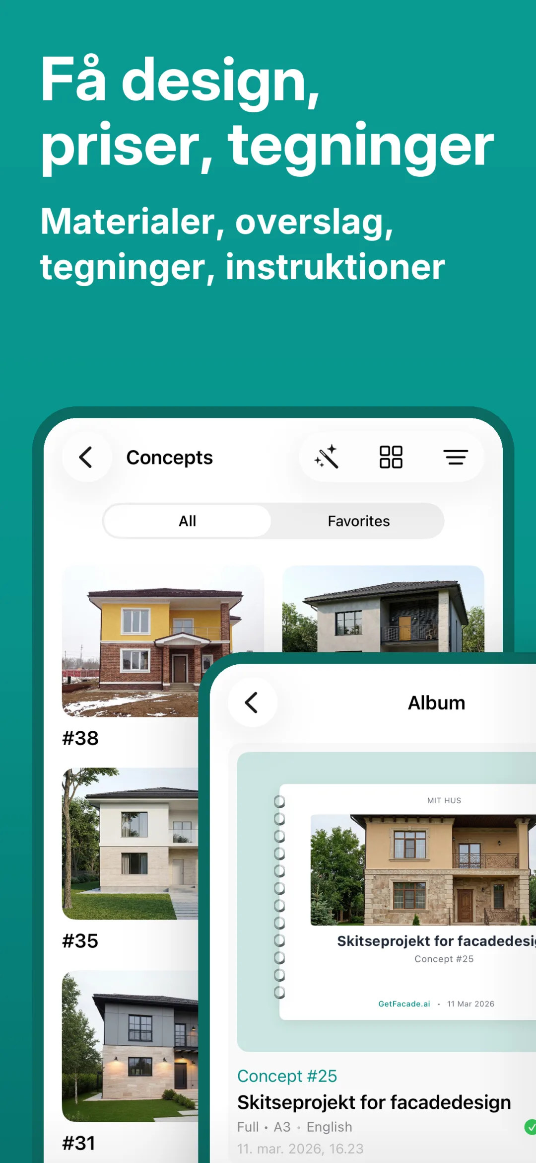 Forhåndsvisning af GetFacade-appen 2