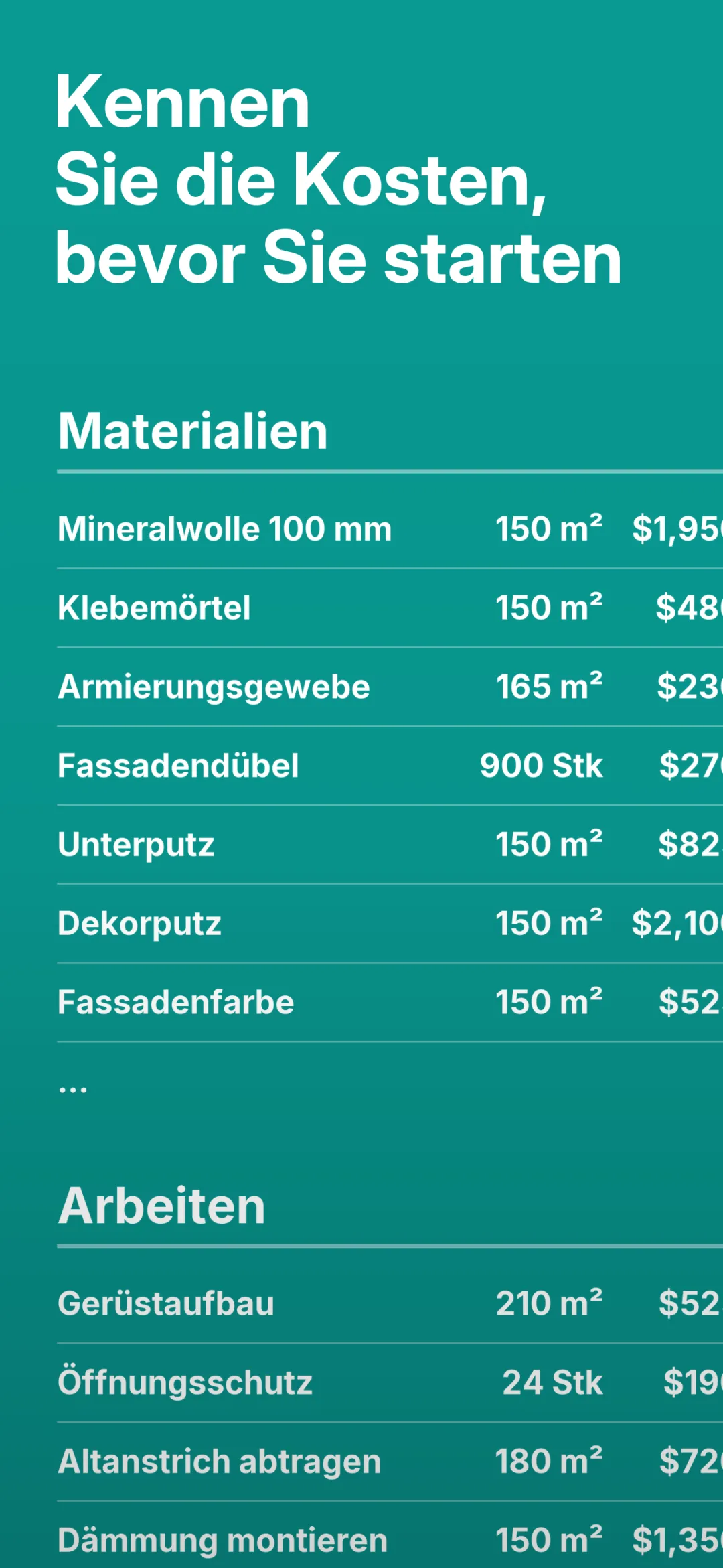 Vorschau der GetFacade-App 5