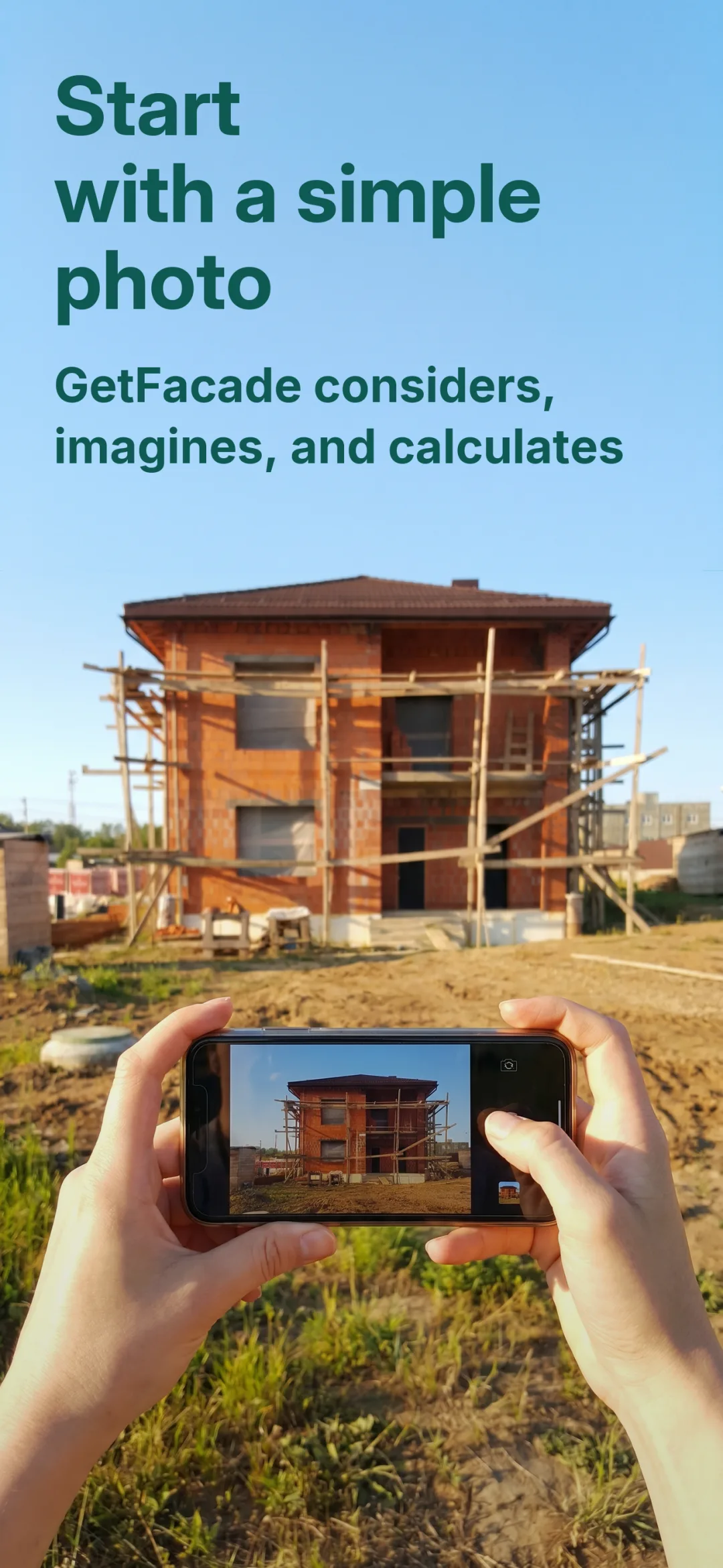 GetFacade app preview 1