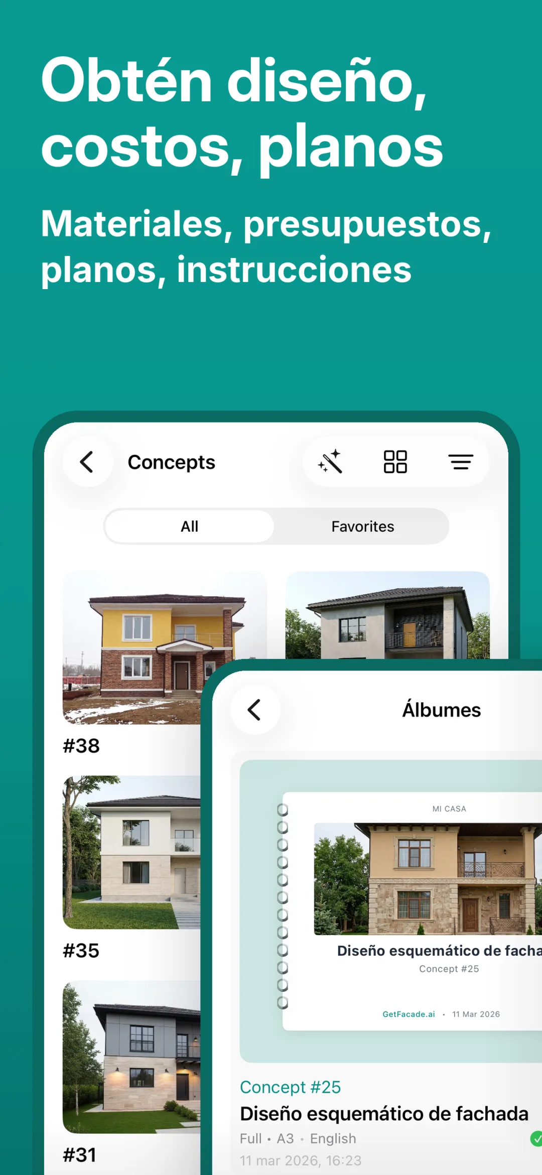 Vista previa de la app GetFacade 2