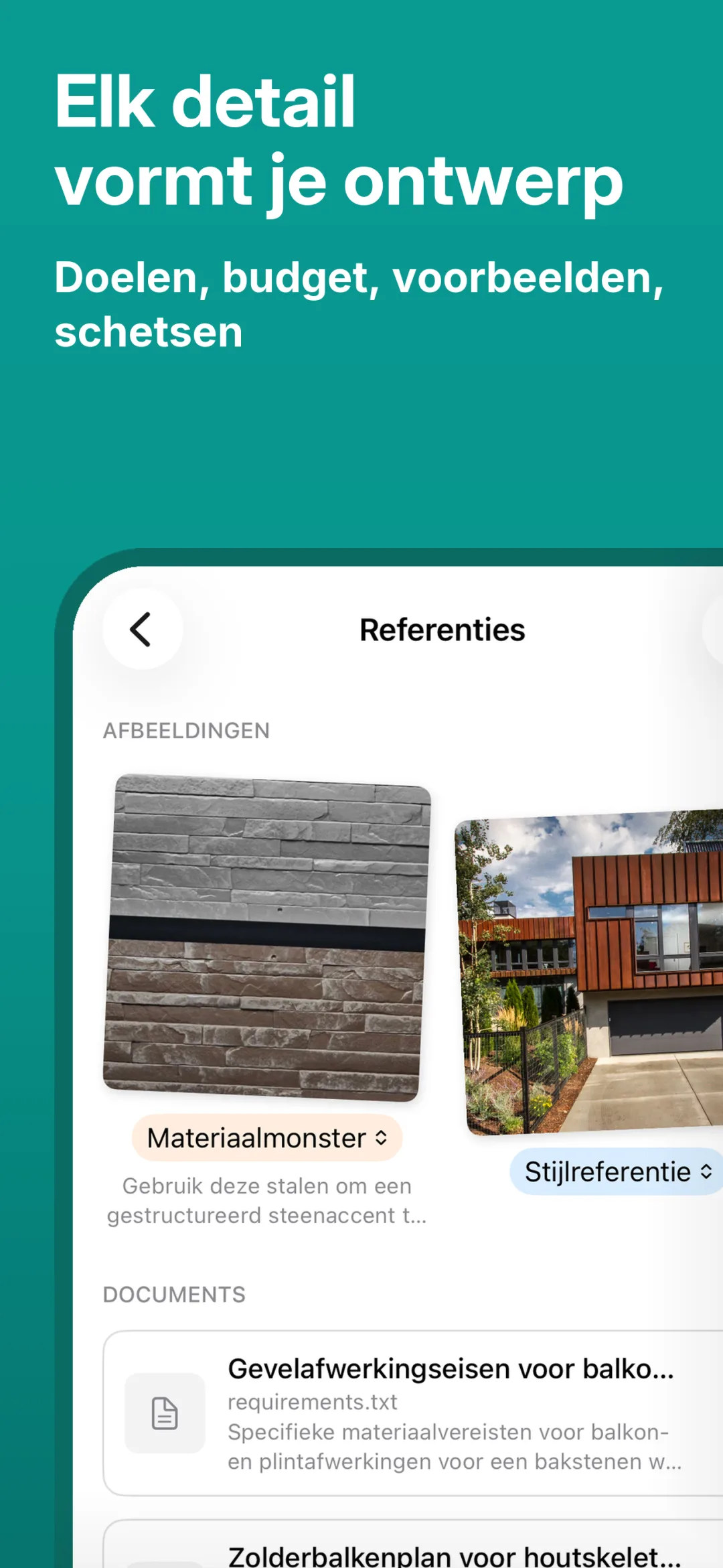 Voorbeeld van de GetFacade-app 3