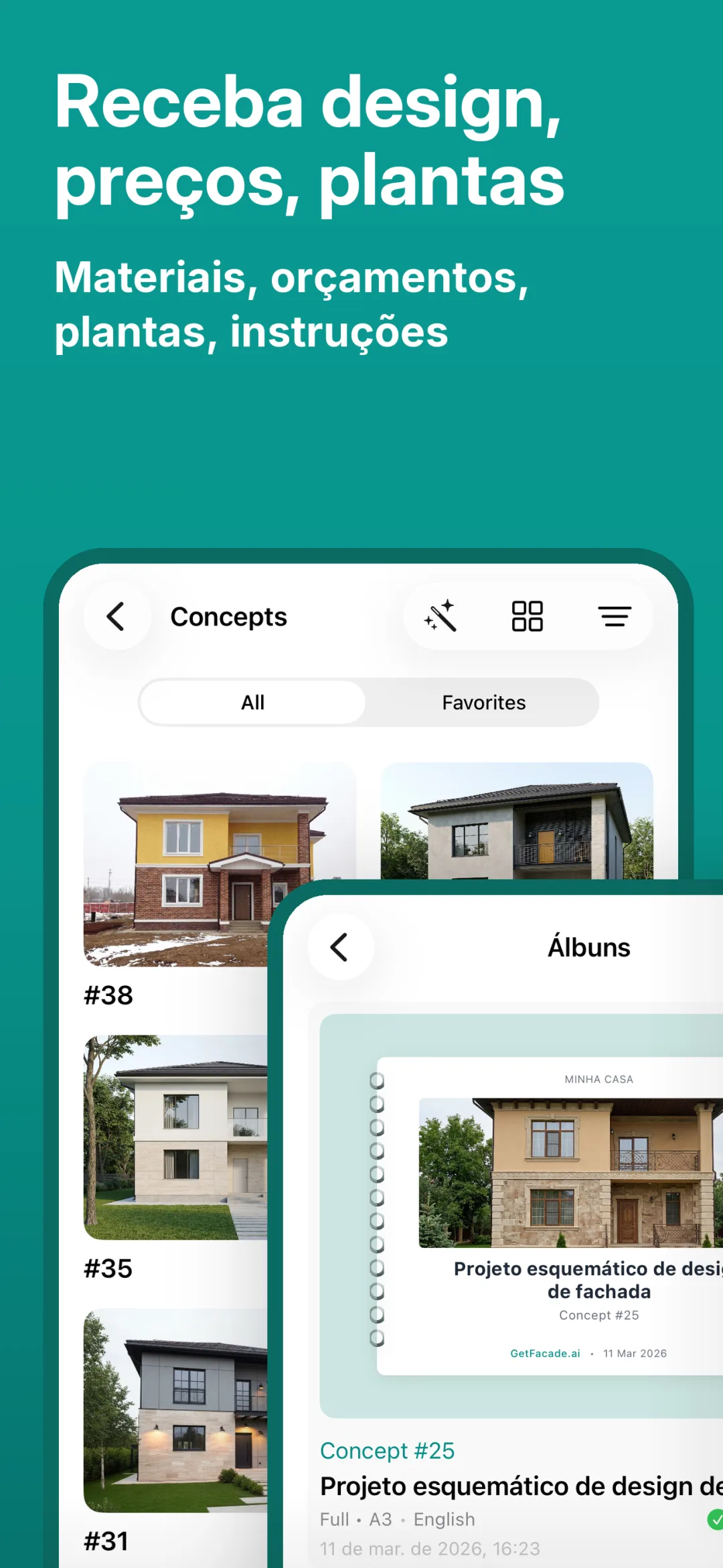 Pré-visualização do app GetFacade 2